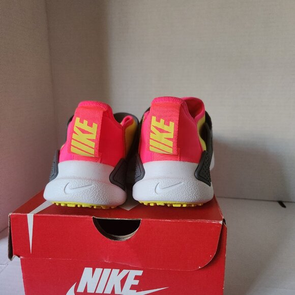 Kids/Women's Nike Huarache Extreme Dynamic Yellow/Hot Pink/Grey Elastic - Picture 4 of 8